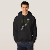 モルディブウミガメ，ウミガメとスキューバダイビング パーカ (正面フル)