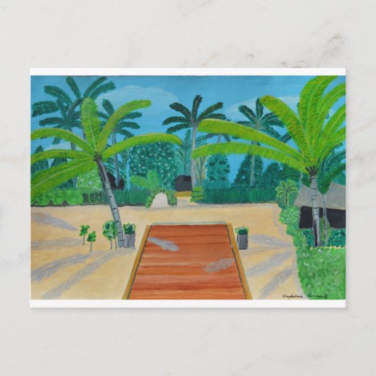 モルディブカード ポストカード (正面)