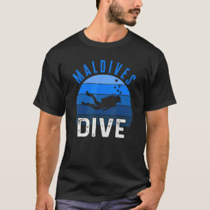 モルディブスキューバダイビングモルディブ土産ダイバー1 Tシャツ