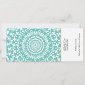 モルディブチケット搭乗結婚パスの目的地 招待状 (裏面)