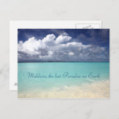 モルディブパラダイスアイランドハガキ ポストカード (正面/裏面)