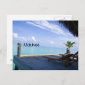 モルディブビーチはがき ポストカード (正面/裏面)