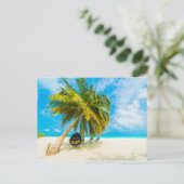 モルディブビーチはがき ポストカード (スタンド正面)