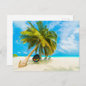 モルディブビーチはがき ポストカード (正面/裏面)