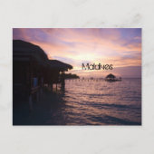 モルディブビーチはがき ポストカード (正面)
