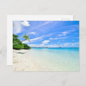 モルディブビーチシーンはがき ポストカード (正面/裏面)