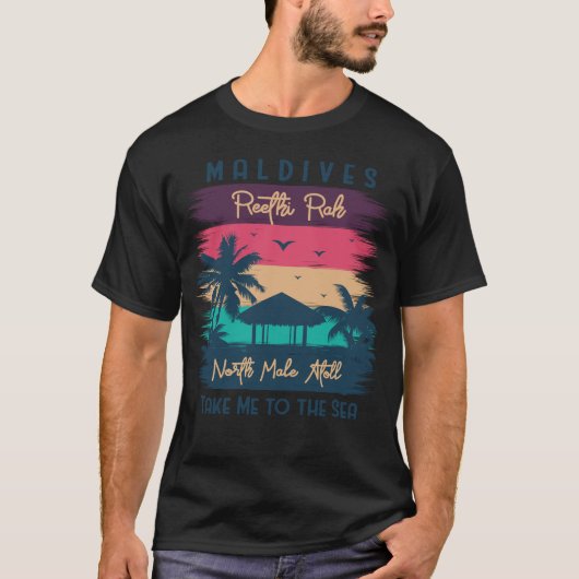 モルディブビーチパラダイス Tシャツ (正面)