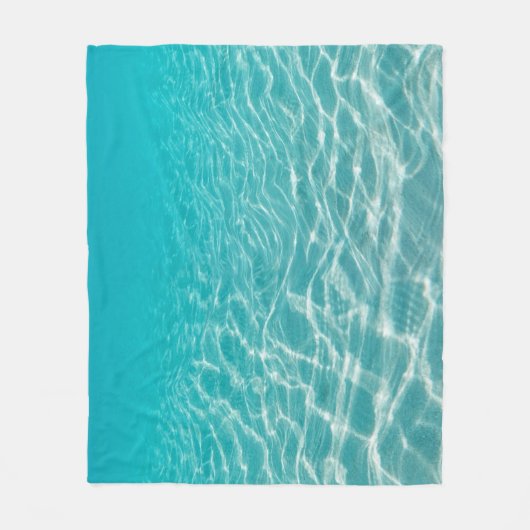 モルディブビーチ反射ビューティフルビュー。 フリースブランケット (正面)