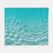 モルディブビーチ反射ビューティフルビュー。 フリースブランケット (正面(横))