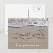 モルディブビーチ徴候 ポストカード (正面/裏面)