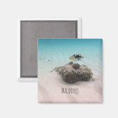 モルディブホワイトサンドラグーンコーラルフィッシュ土産 マグネット (正面/裏面)