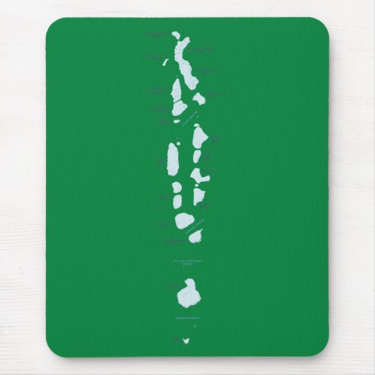 モルディブマップマウスパッド マウスパッド (正面)