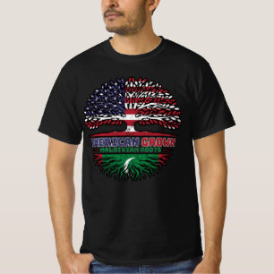 モルディブモルディブ諸島アメリカ合衆国ツリールーツ国旗 Tシャツ