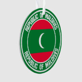 モルディブラウンドエンブレム オーナメント (正面)