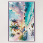 モルディブラグジュアリースケッチウォーターカラー | ジグソーパズル (縦)