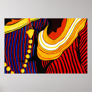 モルディブ伝統的ドレスアートポスター ポスター