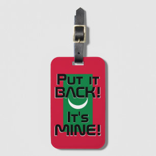 モルディブ国おもしろい旗 ラゲッジタグ