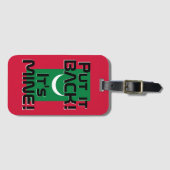 モルディブ国おもしろい旗 ラゲッジタグ (正面横)