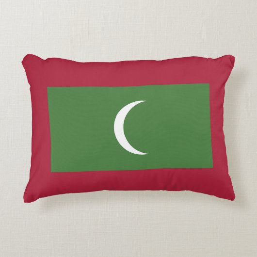 モルディブ国旗 アクセントクッション (正面)