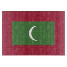 モルディブ国旗 カッティングボード