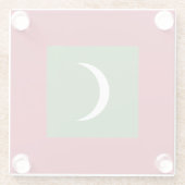 モルディブ国旗 ガラスコースター (裏面)