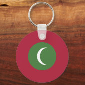 モルディブ国旗 キーホルダー (正面)