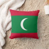 モルディブ国旗 クッション (ブランケット)