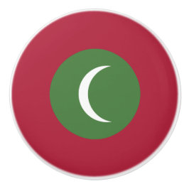モルディブ国旗 セラミックノブ