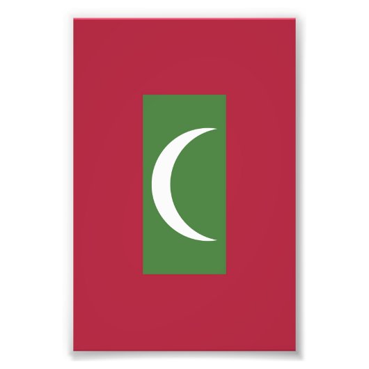 モルディブ国旗 フォトプリント            (正面)