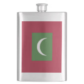 モルディブ国旗 フラスク (正面)