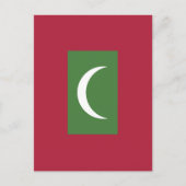 モルディブ国旗 ポストカード (正面)