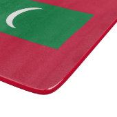 モルディブ国旗（モルディブ共和国） カッティングボード (角)