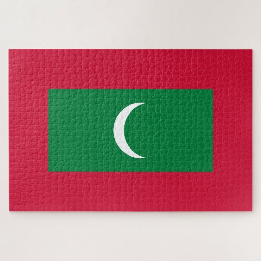 モルディブ国旗（モルディブ共和国） ジグソーパズル (横)