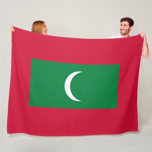 モルディブ国旗(モルディブ共和国) フリースブランケット (インサイチュ)