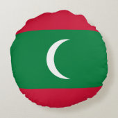 モルディブ国旗 ラウンドクッション (裏面)