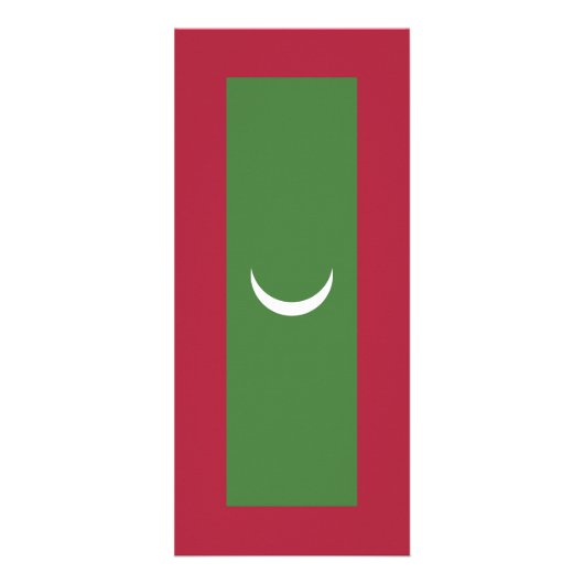 モルディブ国旗 ラックカード (正面)