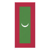 モルディブ国旗 ラックカード (裏面)