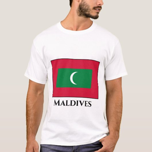モルディブ国旗 Tシャツ (正面)