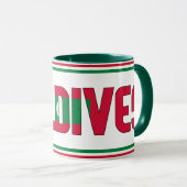 モルディブ愛国的なコーヒーとシピン マグカップ (正面右)