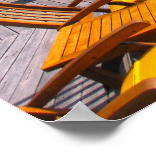 モルディブ桟橋 ポスター (角)