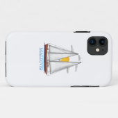 モルディブ沿岸航海のセーリングセーラー Case-Mate iPhoneケース (裏面(横))
