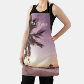 モルディブ海インディアンビーチサンセットアイランドサミナル エプロン (インサイチュ)