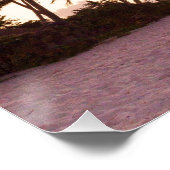 モルディブ海インディアンビーチサンセットアイランドサミナル ポスター (コーナー)