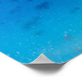 モルディブ環礁の空中表示 ポスター (角)