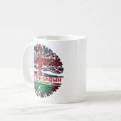 モルディブ諸島イギリスの木のルーツ国旗 コーヒーマグカップ (正面左)