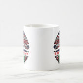 モルディブ諸島イギリスの木のルーツ国旗 コーヒーマグカップ (中央)