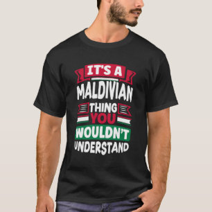 モルディブ諸島モルディブ国旗モルディブ諸島 Tシャツ