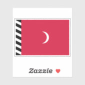 モルディブ諸島国旗のスルタナート（1926年～1953年） シール (シート)