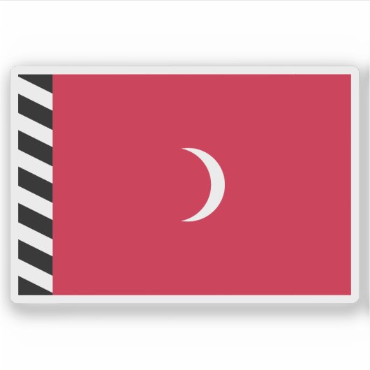 モルディブ諸島国旗のスルタナート（1926年～1953年） シール (正面)