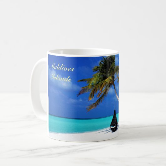 モルディブ諸島 コーヒーマグカップ (正面左)